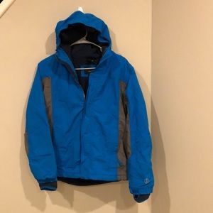 Boys Land’s End Squall Fleece Lined Jacket L 14-16